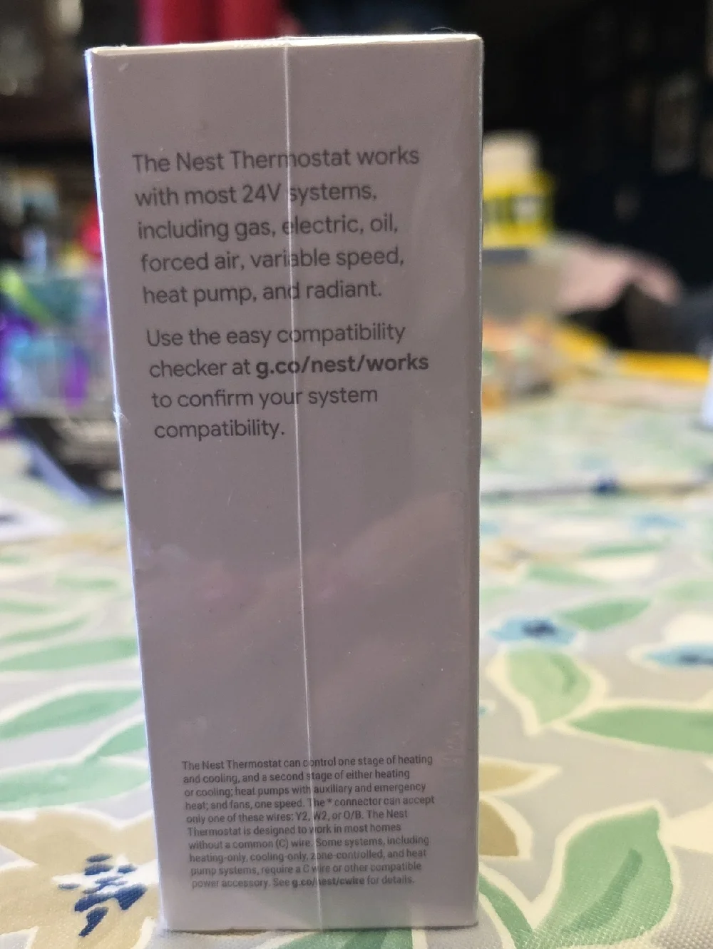 Google Nest Thermostat - White with Multicolor Logo
